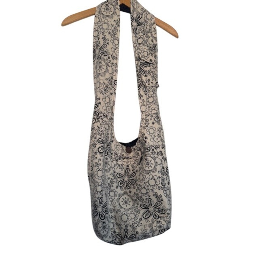 Bohemian Floral Print Sling Shoulder Crossbody Hippie Boho Travel Bag‎